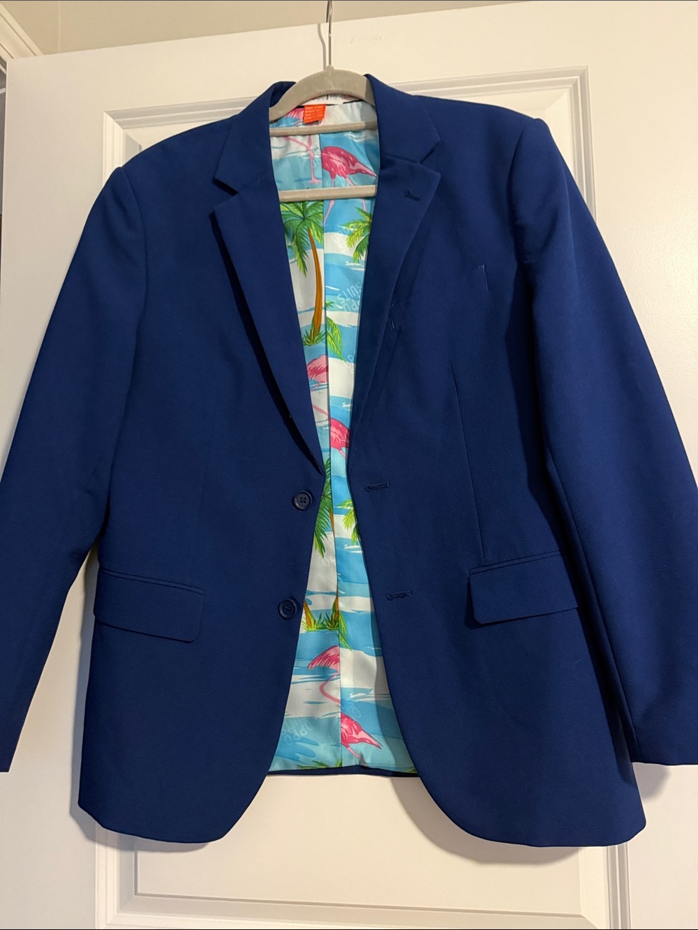 OppoSuits Royal Blue Blazer with Tropical Lining
